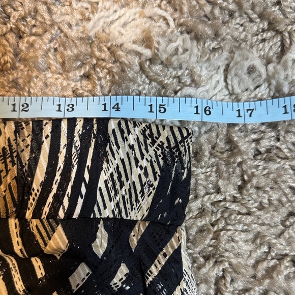 NWT Frank Lyman Design Black & Tan Abstract Print Pants size 8 - Picture 10 of 14